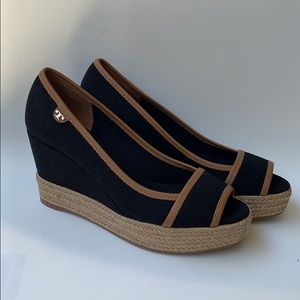 Tory Burch Majorica Espadrille Wedge - size 8.5